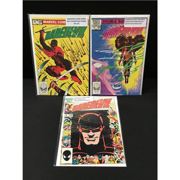 LOT OF 3 DAREDEVIL COMICS - MARVEL COMICS