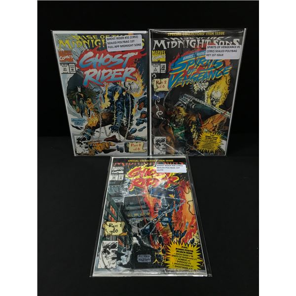 LOT OF 3 GHOST RIDER COMICS - MARVEL COMICS