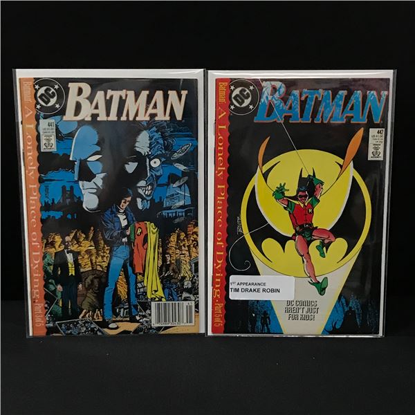 LOT OF 2 BATMAN COMICS #441 - #442 - DC COMICS