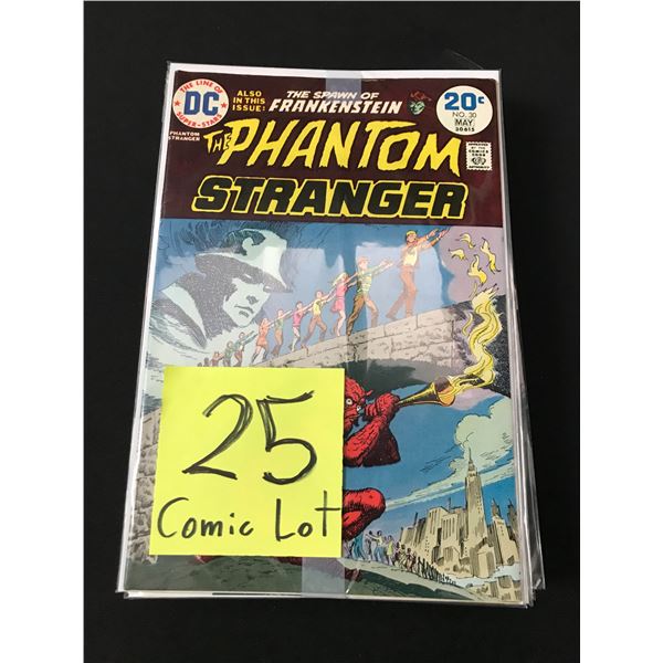 LOT OF 25 COMICS BAGGED AND BOARDED MAINLY SUPERHERO