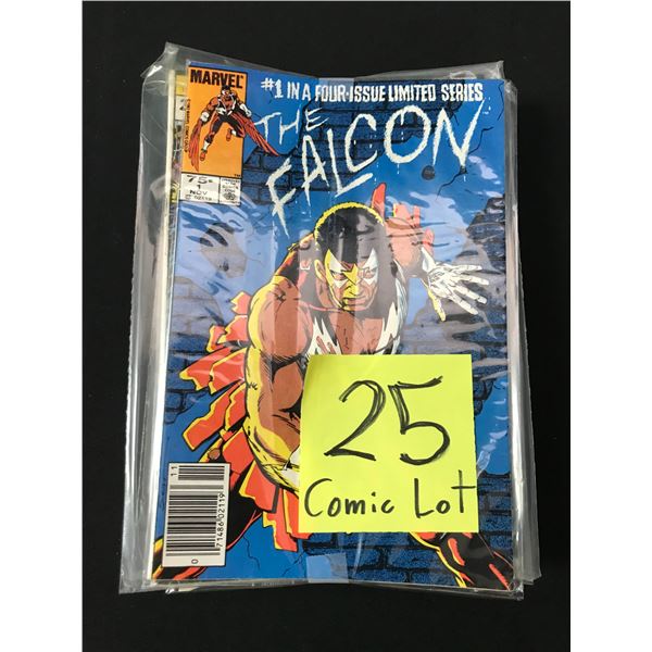 LOT OF 25 COMICS BAGGED AND BOARDED MAINLY SUPERHERO