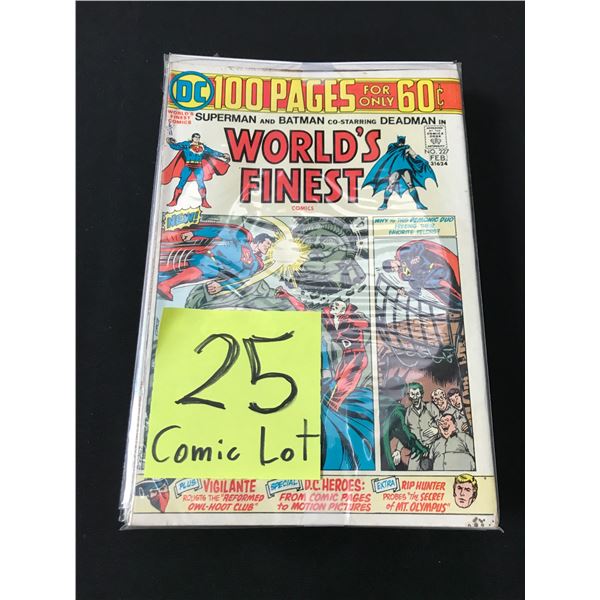 LOT OF 25 COMICS BAGGED AND BOARDED MAINLY SUPERHERO
