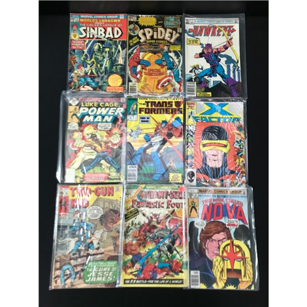 LOT OF 9 MARVEL COMICS - VARIOUS TITLES