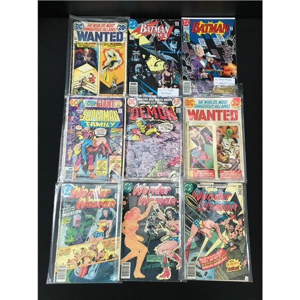 LOT OF 9 DC COMICS - VARIOUS TITLES
