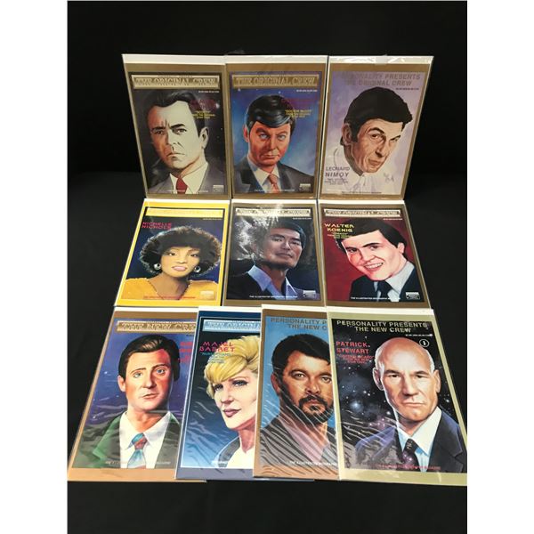 LOT OF 10 STAR TREK COMICS - THE ORIGINAL CREW AND THE NEW CREW -