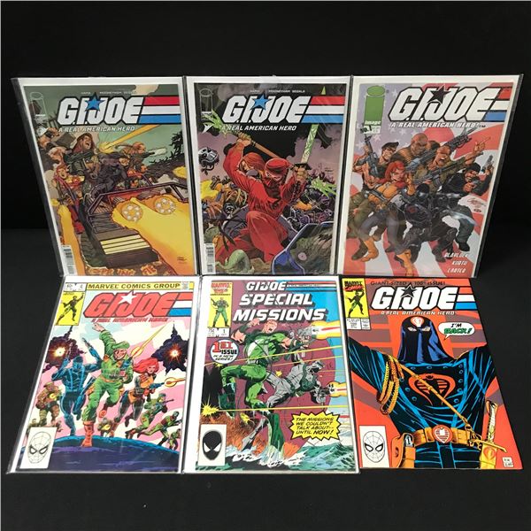 LOT OF 6 G.I. JOE COMICS - MARVEL COMICS