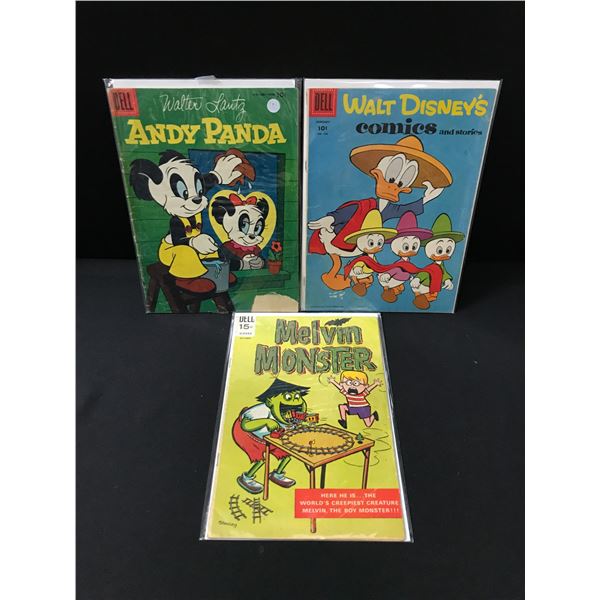 LOT OF 3 DELL COMICS