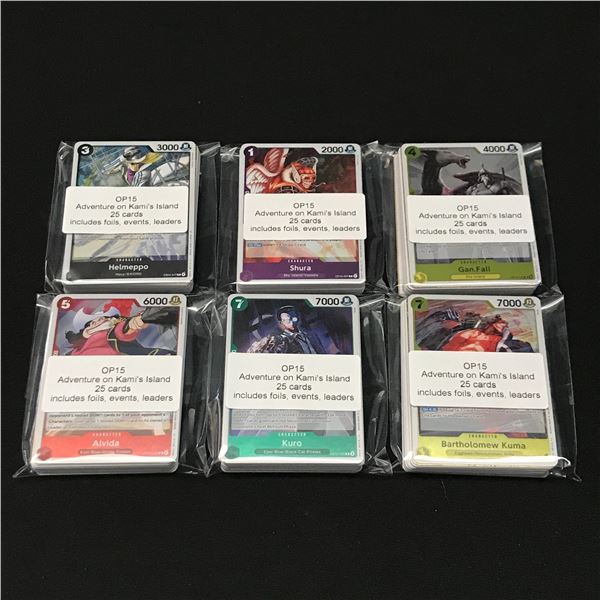 LOT OF 150 OP15 ONE PIECE TCG TRADING CARDS