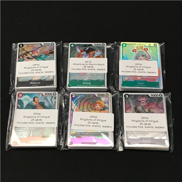 LOT OF 150 OP4 ONE PIECE TCG TRADING CARDS