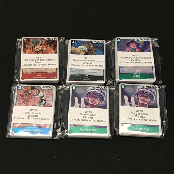 LOT OF 150 OP15 /16 ONE PIECE TCG TRADING CARDS