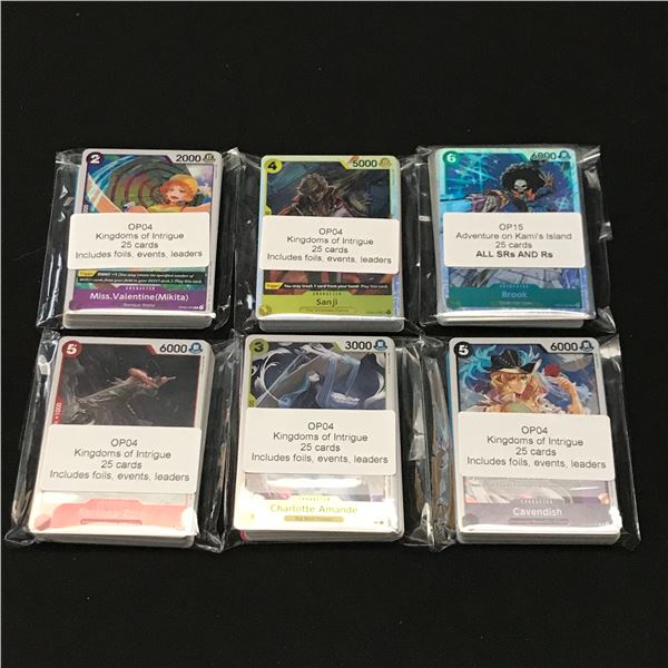 LOT OF 150 OP4/15 ONE PIECE TCG TRADING CARDS