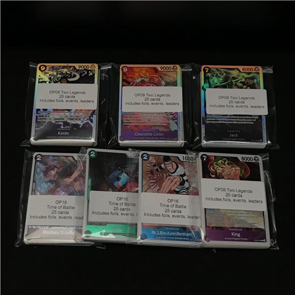 LOT OF 175 OP8/16 ONE PIECE TCG TRADING CARDS