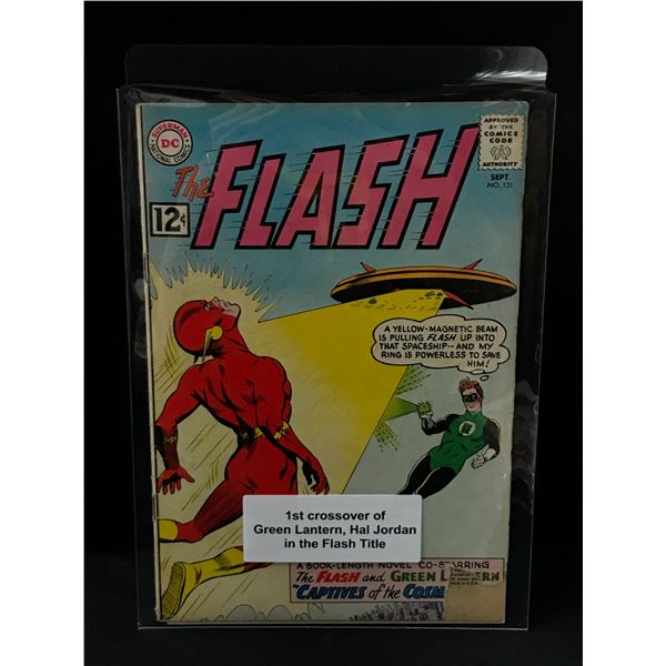 THE FLASH #131 1ST CROSSOVER OF GREEN LANTERN AND HAL JORDAN IN THE FLASH TITLE - DC COMICS