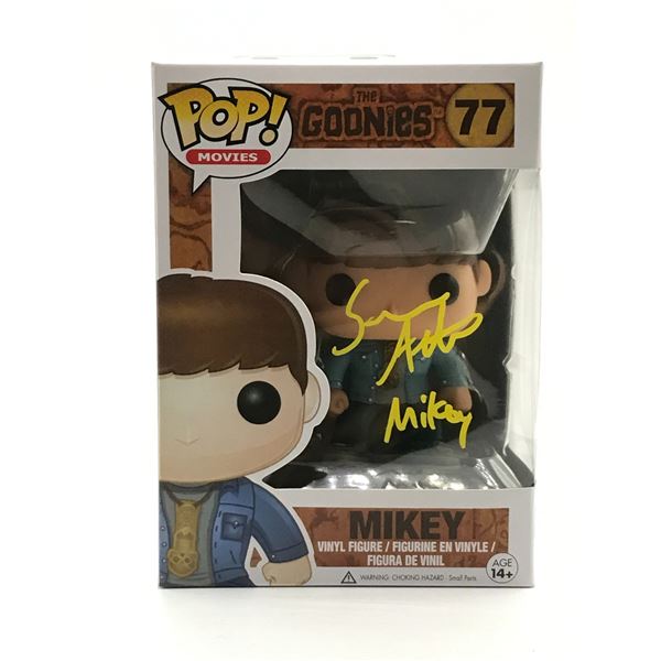 SEAN ASTIN SIGNED MIKEY GOONIES FUNKO POP - WWOC COA