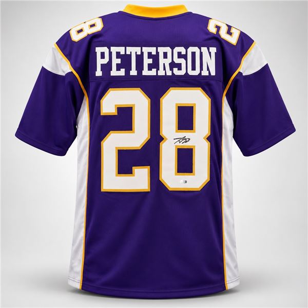 ADRIAN PETERSON SIGNED FOOTBALL JERSEY - PSA COA