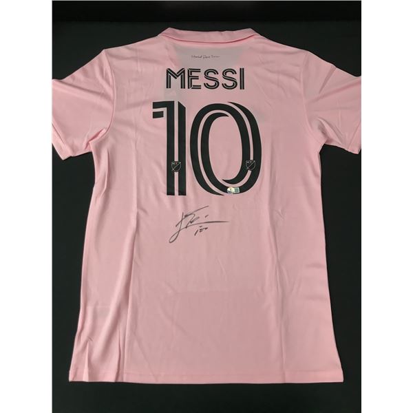 LIONEL MESSI SIGNED INTER MIAMI CF SOCCER JERSEY - BECKETT COA