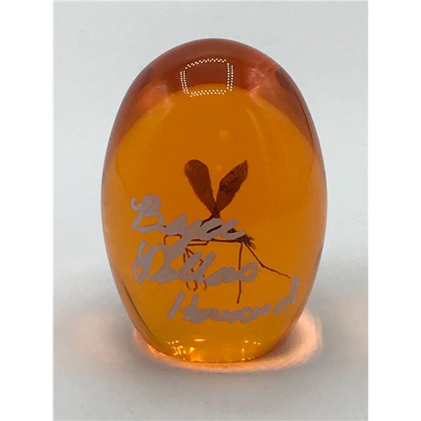 BRYCE DALLAS HOWARD SIGNED AMBER EGG - WWOC COA