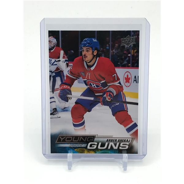 2022-23 UPPER DECK SERIES 2 ARBER XHEKAJ YOUNG GUNS TRADING CARD