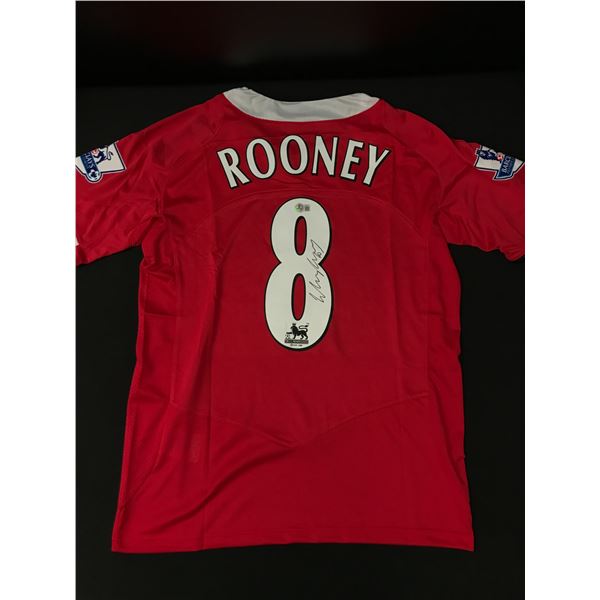 WAYNE ROONEY SIGNED MANCHESTER UNITED SOCCER JERSEY - BECKETT COA