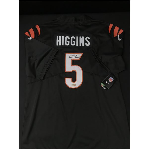 TEE HIGGINS SIGNED CINCINATTI BENGALS JERSEY - ELITE COA
