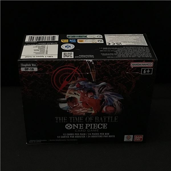 ONE PIECE OP16 THE TIME OF BATTLE SEALED TRADING CARD BOX