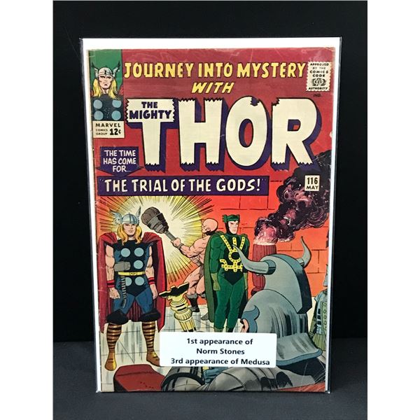JOURNEY INTO MYSTERY #116 1ST APP OF NORM STONES - MARVEL COMICS