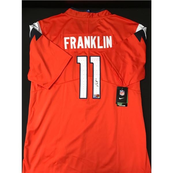 TROY FRANKLIN SIGNED DENVER BRONCOS CUSTOM JERSEY - ELITE COA