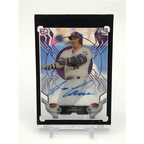 2019 TOPPS HI TEK AUTOGRAPH TRADING CARD JOSE CANSECO SIGNED TRADING CARD