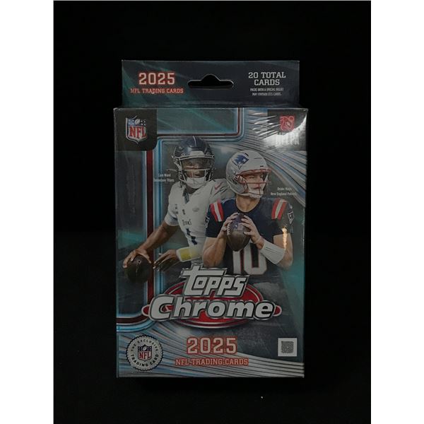 2025 TOPPS CHROME FOOTBALL SEALED TRADING CARD BOX