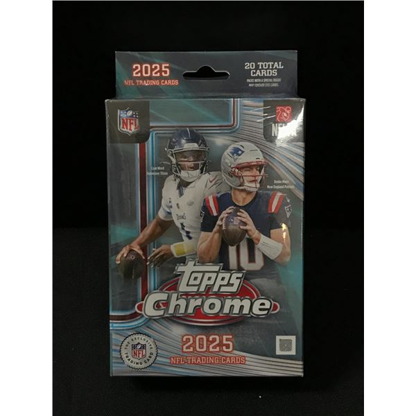 2025 TOPPS CHROME FOOTBALL SEALED TRADING CARD BOX