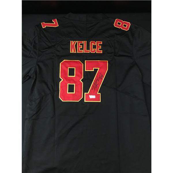 TRAVIS KELCE SIGNED KANSAS CITY CHIEFS CUSTOM JERSEY - ACE COA