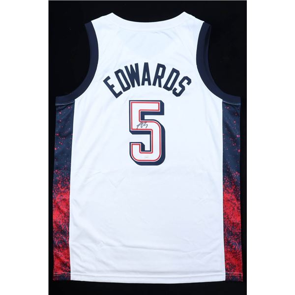 ANTHONY EDWARDS SIGNED TEAM USA JERSEY - JSA COA