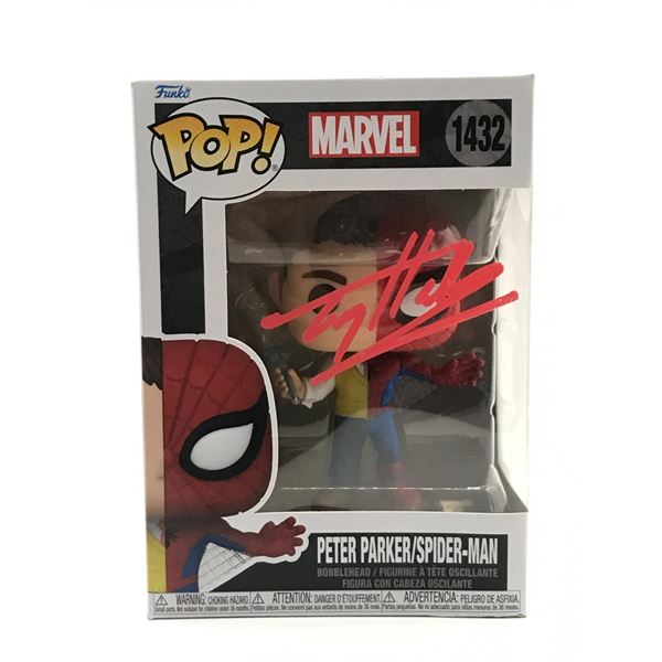 TOM HOLLAND SIGNED SPIDERMAN FUNKO POP - KB COA
