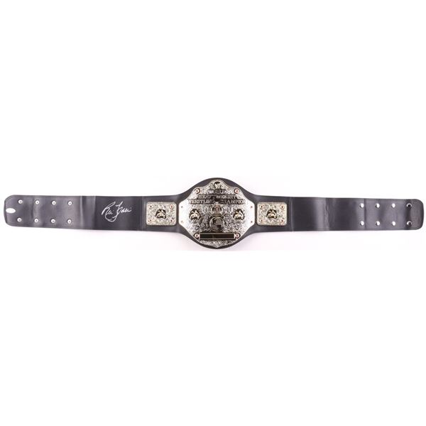 RIC FLAIR SIGNED REPLICA CHAMPIONSHIP BELT - JSA COA