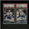Image 1 : LOT OF 2 PSA GRADED YOUNG GUNS HOCKEY TRADING CARDS