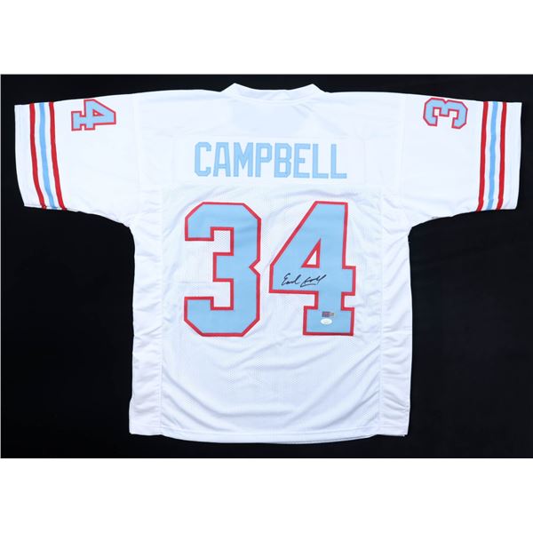 EARL CAMPBELL SIGNED FOOTBALL JERSEY - JSA COA