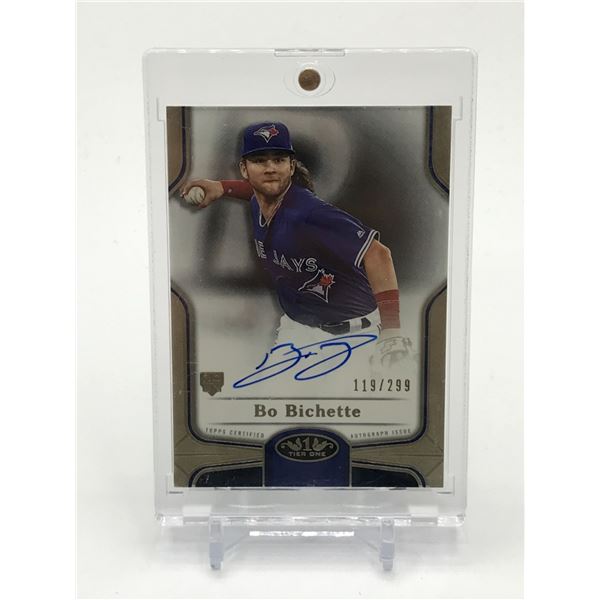 2020 TOPPS TIER ONE BASEBALL BO BICHETTE SIGNED ROOKIE CARD 119/299
