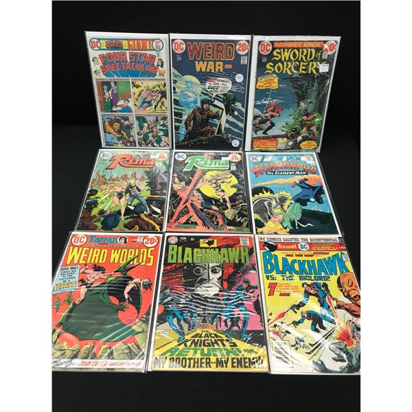 LOT OF 9 MIXED TITLE COMICS - DC COMICS