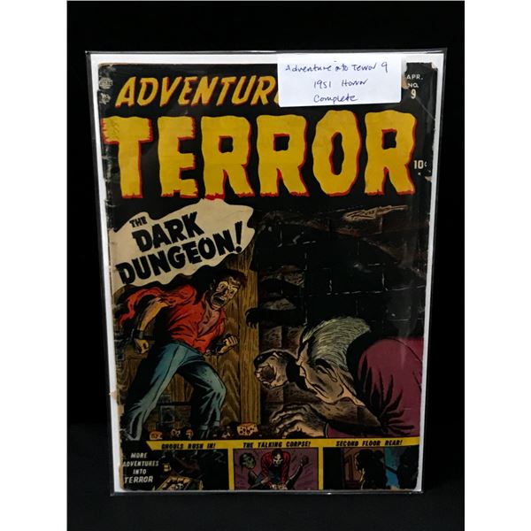 1951 ATLAS COMICS ADVENTURE INTO TERROR NO.9