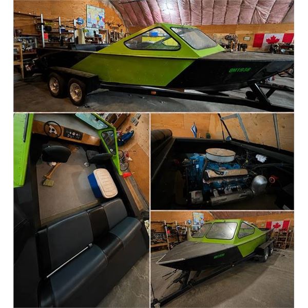 1989 Clement 21 ft Jet Boat with Trailer