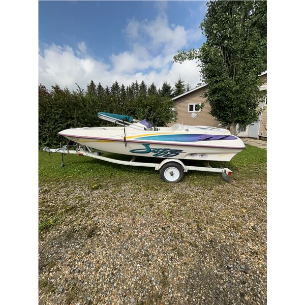 Bayliner 130 XR Boat with Black Trailer