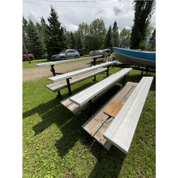 Four Sets of Quality Outdoor Bleachers