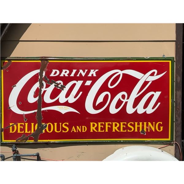 Coca-Cola 4' x 8' Metal Advertising Sign