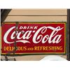Image 1 : Coca-Cola 4' x 8' Metal Advertising Sign