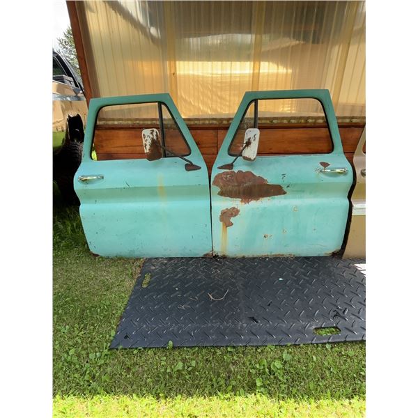 1960s Chevrolet Teal Truck Door Set