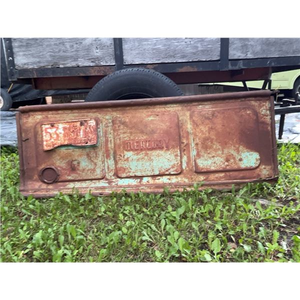 1950s Mercury Truck Tailgate With 1965 Alberta Plate