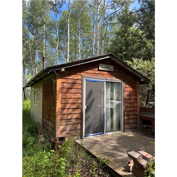 14x16 Cabin on Skids with Wood Stove