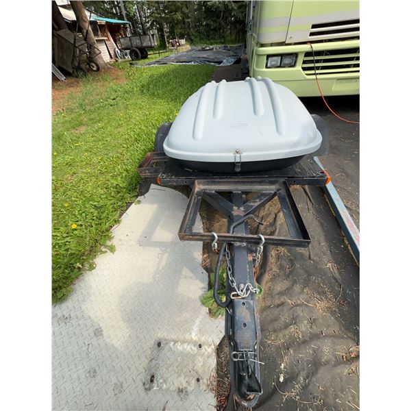 Utility Trailer With Lockable Cargo Box