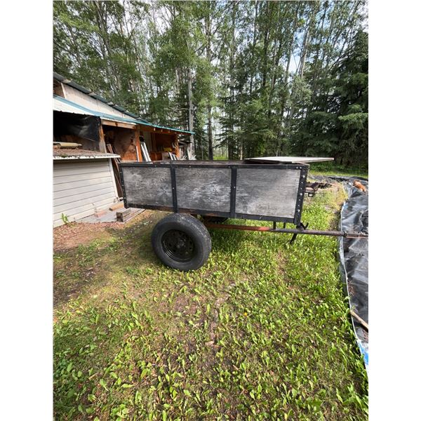 Utility Trailer with Wood Sides and Steel Châ