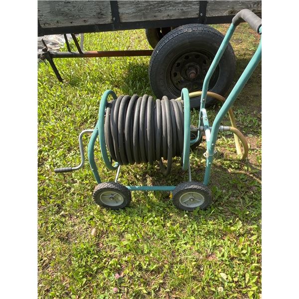 Metal Hose Reel Cart With 200 Feet of Hose